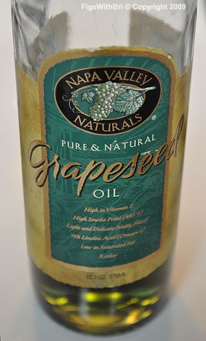 Versatile green-gold Napa Valley grapeseed oil