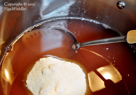 sugar added to apple juices for making basic jelly recipe