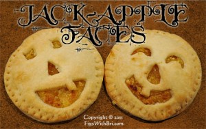 j2 ack o' lantern halloween fruit & almond filled mini pies