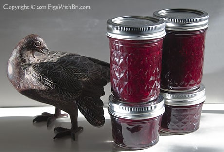canning jars of cranberry ginger relish