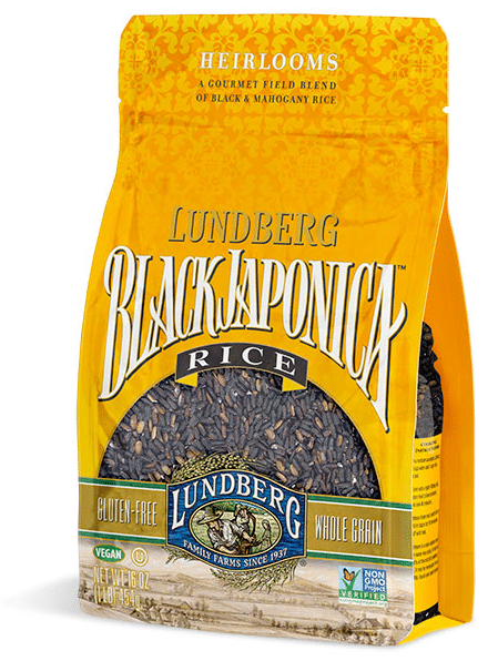 lundberg black japonica rice package