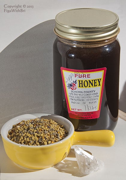 sonoma county bee pollen and wildflower cappings honey